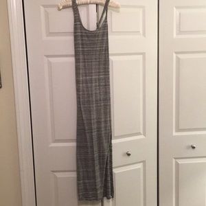 Long black and gray summer dress